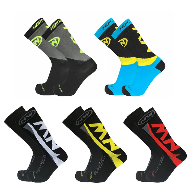 Autumn Winter Thicken Cycling Socks Outdoor Racing Sports Professional Bicycle Bike Calcetines Ciclismo | Спорт и развлечения