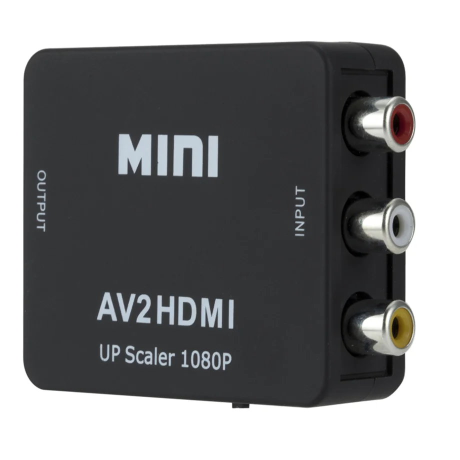 1080P HDMI-compatible To AV Scaler Adapter Video Composite Converter RCA to HDMI