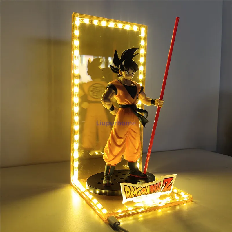 Dragon Ball и super Goku светодиодный светильник, декоративный настольный ночник, ультра инстинкт Goku Evolution, Светодиодный настольный светильник, Рождественская игрушка, подарок DBZ