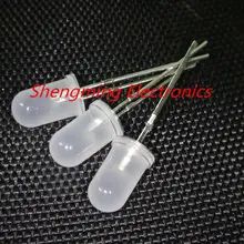 100 шт 5 мм красный зеленый синий белый размыто-желтый светодиодное освещение лампы Противотуманные фары