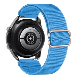 Adjustable Elastic Nylon Strap Bracelet for 22mm (Blue)