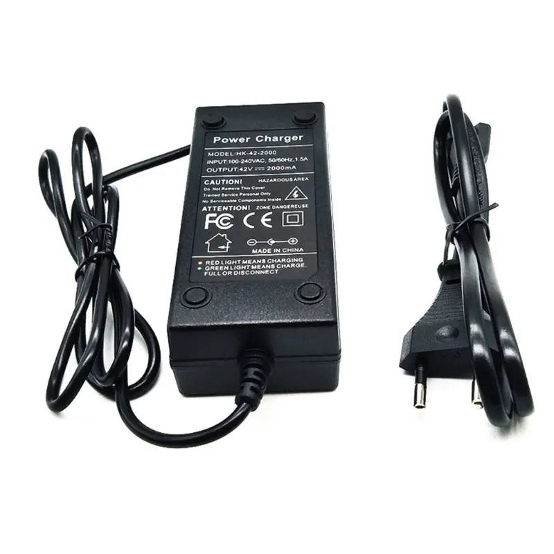 

36V Battery Charger Output 42V 2A Charger Input 100-240 VAC Lithium Li-ion Charger For 10S 36V Electric Bike