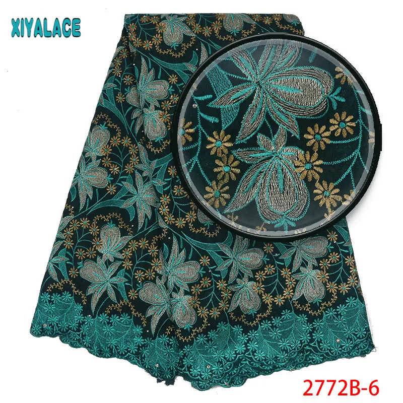 Swiss Voile Lace In Switzerland Cotton Lace High Quality Embroidery African Dry Lace Fabric For Nigeria Man Lace Fabric QF2772B