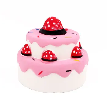 

Cute Jumbo Strawberry Cake Stress Reliever Squishy Slow Rising Cream Scented Decompression Cure Toy squish toys