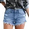 Cut Off Denim Shorts for Women Frayed Distressed Jean Short Cute Mid Rise Ripped Hot Shorts Comfy Stretchy 1