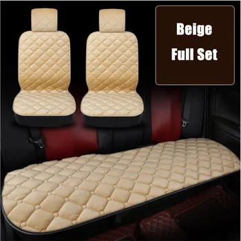 

Winter warm Car Seat Cover Car Front/Rear/Full Set Seat Cushion Non-slip Short Plush Chair Auto Seat Cushion Protector Mat Pad