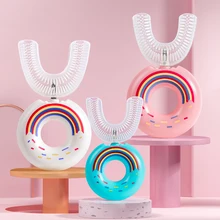 

Cartoon Children U-Shape Toothbrush 2-12Y Kids Teeth Oral Care Cleaning Brush Soft Silicone Teeth Whitening Cleaning Tool Brush