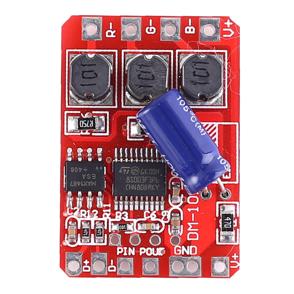 DC 12 V-24 V DMX512 декодер 3-канальный смарт-переключатель для 3 W-18 W 5050 RGB светодиодный свет