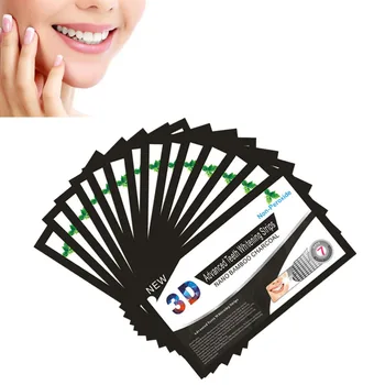 

14 Pair Teeth Whitening Strips Bamboo 3D Natural Toothpaste Teeth Whitener for Men
