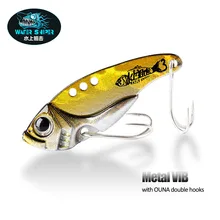 

WATER SNIPER Metal VIB Fishing Lure 3g Vibrating Blade Lure Wobbler Sinking Hard Bait With ONA Sharp Double Hooks