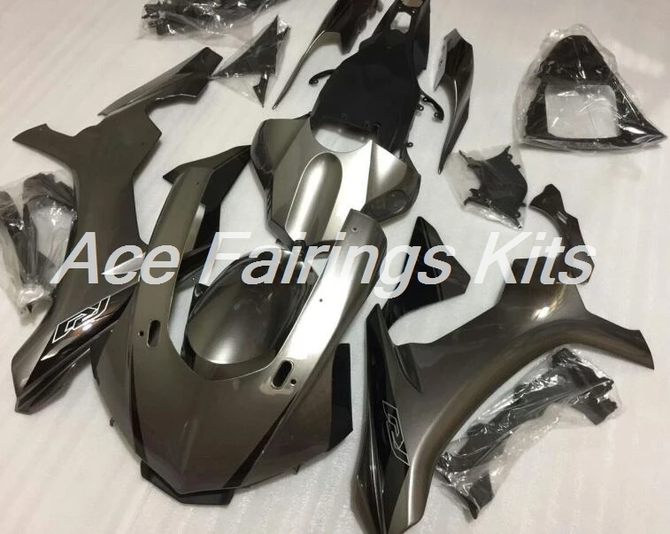 4 подарки ABS литья под давлением Полный обтекатели комплект подходит для YAMAHA YZF-R1 15 16 17 пользовательские Обтекатели серый