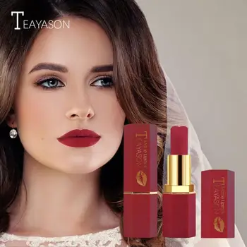 

TEAYASON matte lipstick long-lasting non-stick cup lipstick Moisturizer Lip Tint lipstick makeup Nude Sexy Lips Cosmetics TSLM1