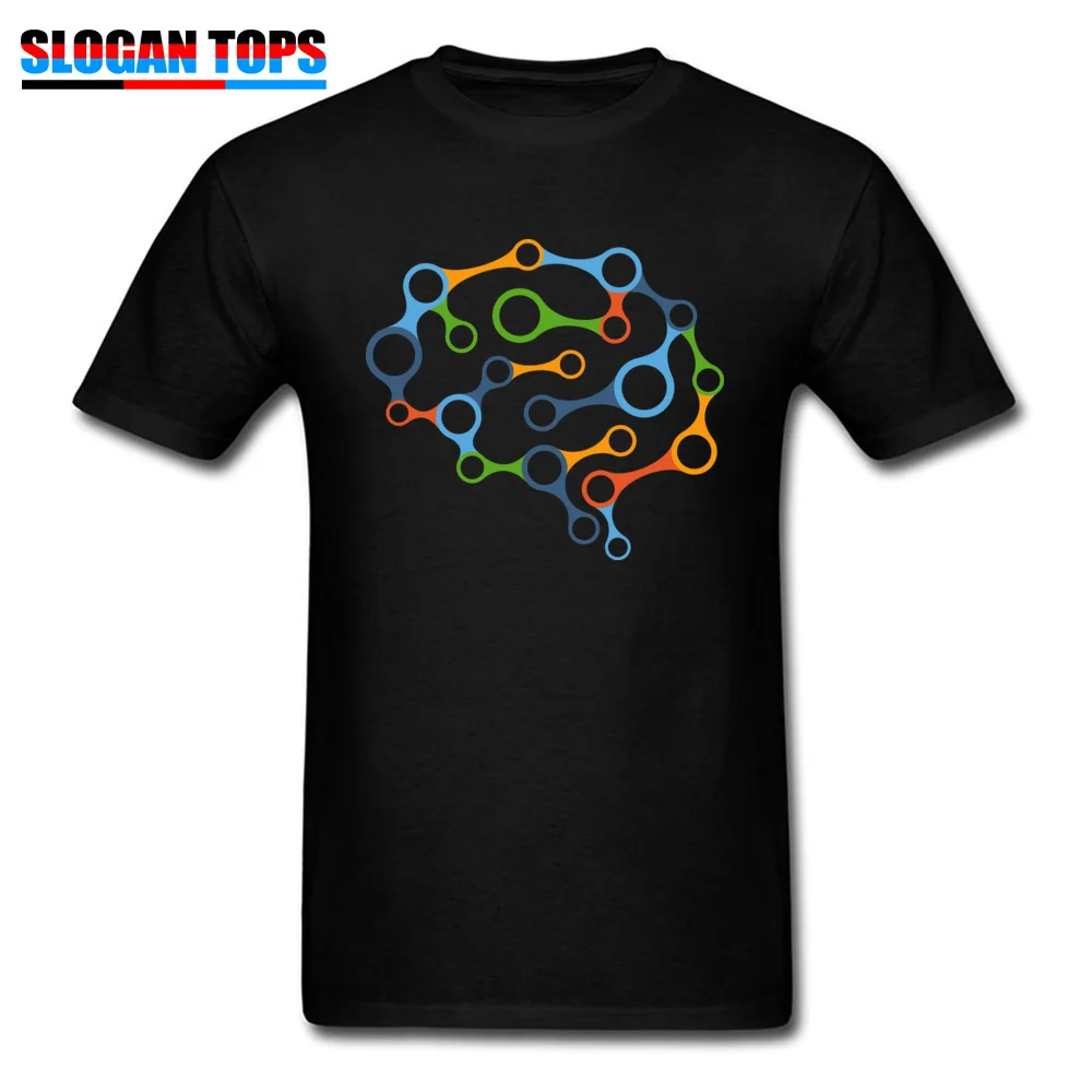 Tops & Tees brain 2029391_960_720 Fall 2018 Normal Short Sleeve 100% Cotton Round Collar Adult T Shirts Normal Tee Shirts brain 2029391_960_720 black