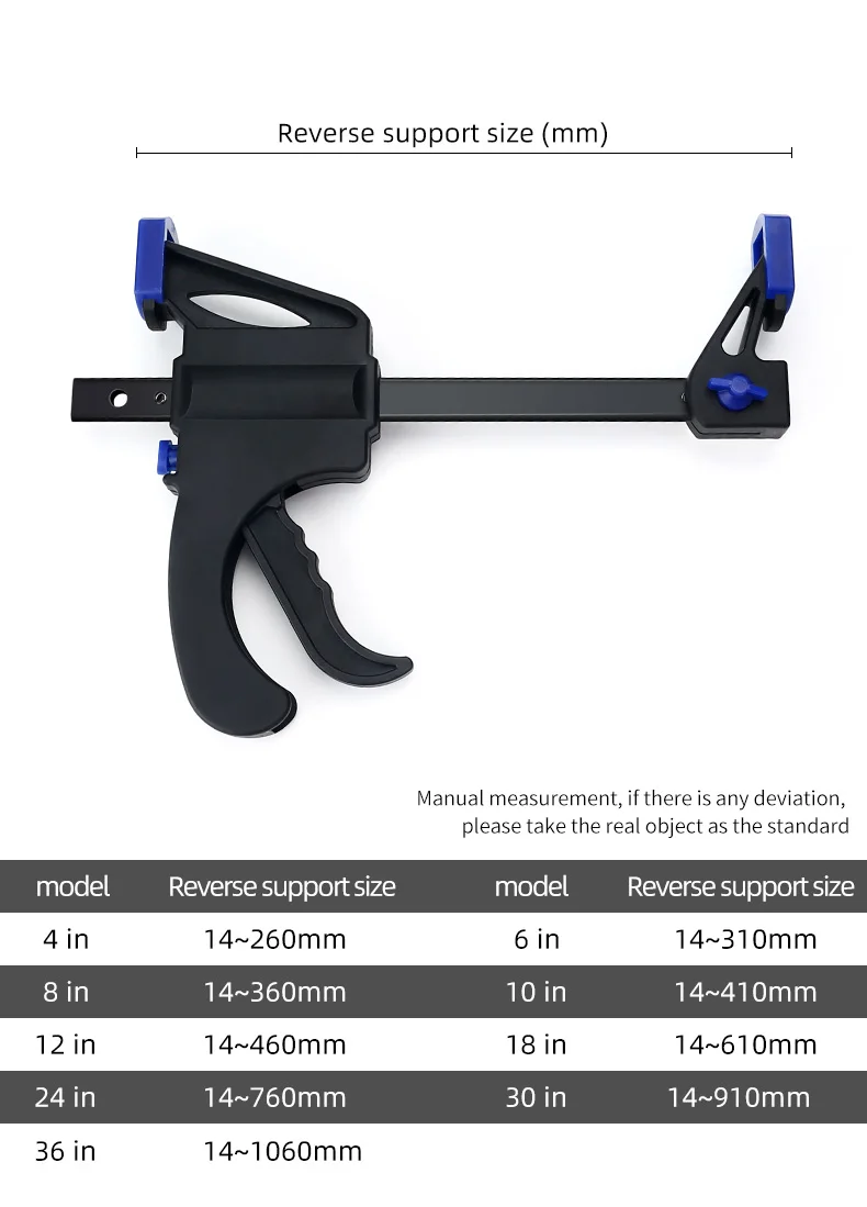 Woodworking Clamp Fast Fixing Clip Tools Multifunction Powerful Hand Pressure Clamping Device