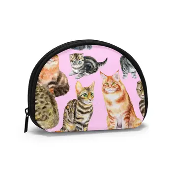 

2020 Man Women Smart Wallet Business Card Wallet Credit Business Mini Card Wallet Watercolor Cats