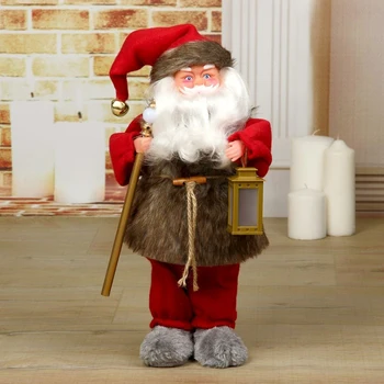 

Santa Claus, with a lantern, illuminated, illuminated, moving, no music