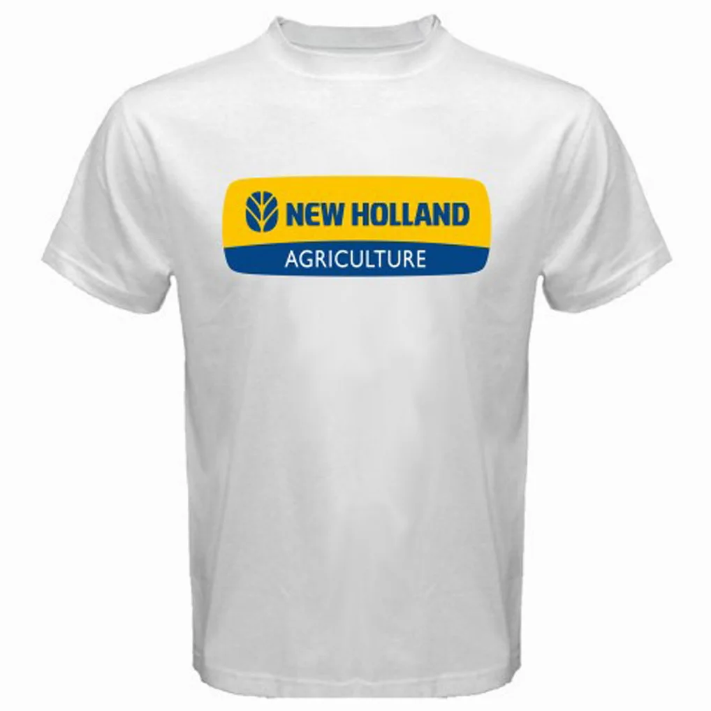 New New Holland Tractors Agriculture Logo Men's White T Shirt Size S ...