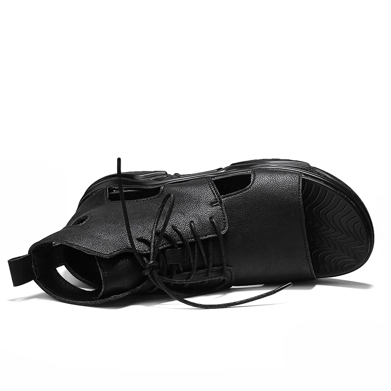 Men Sandals Gladiators Casual Roman Shoes black white Outside Breathable Mens Sandals Summer Comfortable Light Sandals Hombre