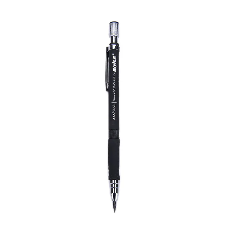 1 шт. 2,0 мм черный свинцовый держатель механический чертежный карандаш для рисования синий/черный для школы и офиса канцелярские принадлежности