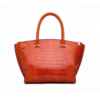 

Designer crocodile pattern shoulder bag women Genuine Leather Handbags Ladies cowhide Hand bags Woman Tote dames tassen bolsas