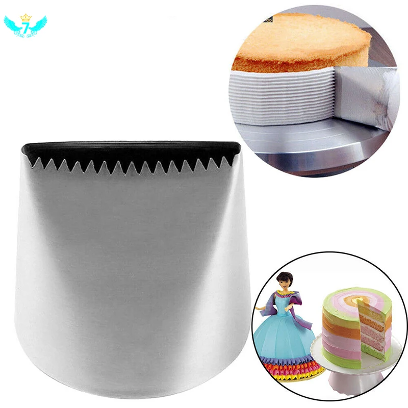 

Large Stainless Steel Single-sided Serrated Cream Decorating Mouth Cream Cake Decoration Kitchen Baking Tools