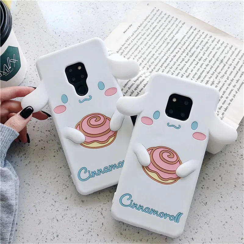 3D мультфильм Cinnamoroll силиконовый чехол для huawei P20 Lite 2019 P30 Pro Коврики 30 20 20X Nova 5 5i 4 4e 3