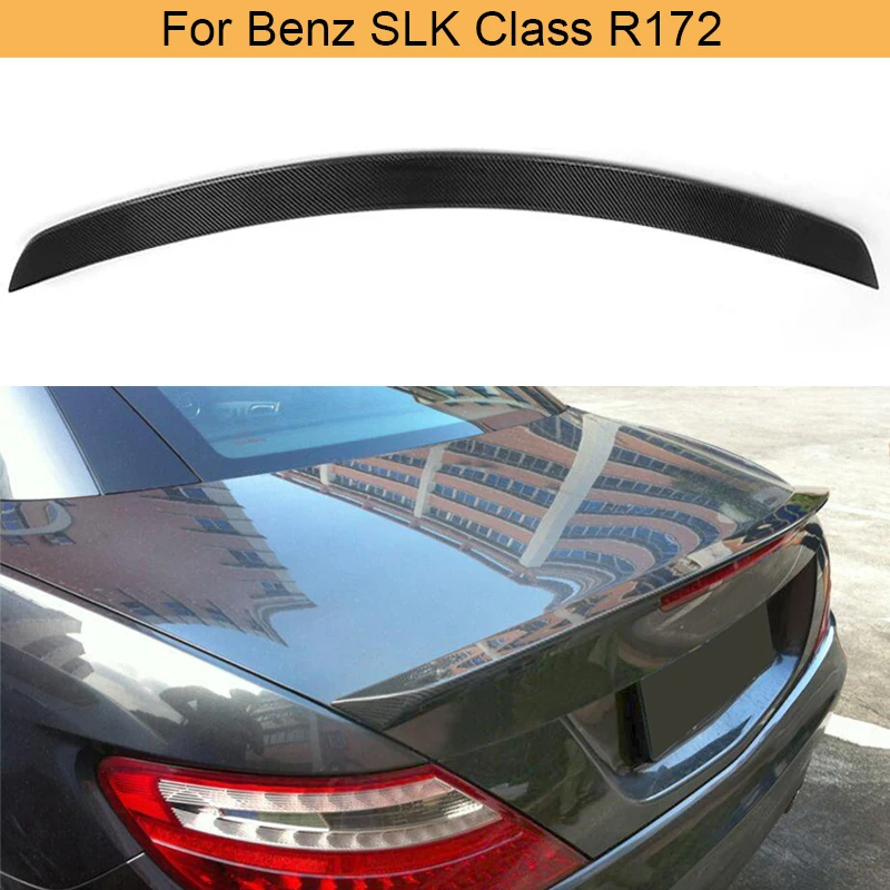 Карбоновый спойлер заднего багажника крыла для Benz SLK класса R172 2012 2013 автомобиль