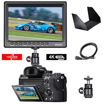 

Neewer 7-inch 1280x800 IPS Screen Camera Field Monitor Support 4k input HDMI Video for DSLR Camera SONY A7S II A6500 Canon Nikon