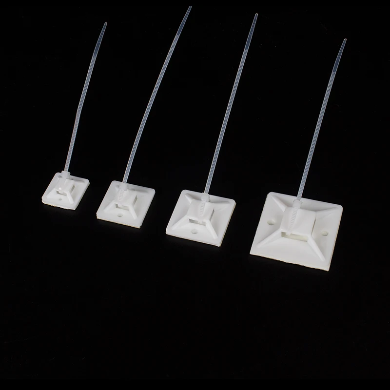 Removable Wall Bracket Yellow Glue Self Adhesive Cable Tie Base fixation de si&egrave;ge voiture pinces si&egrave;ge cable tie organizer cable tie mounts stainless steel bracket