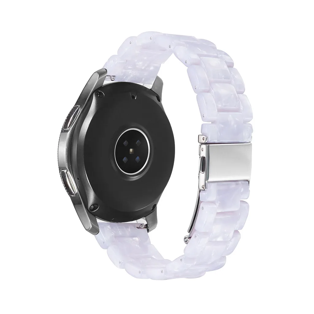 Роскошные Кристаллы смолы агата бусины ремешок для часов samsung Galaxy Watch 42 мм/46 мм