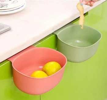 

3 colors HOT Household Kitchen Cupboard Hanging Type Waste Bin Desktop Storage Barrel Trash Can