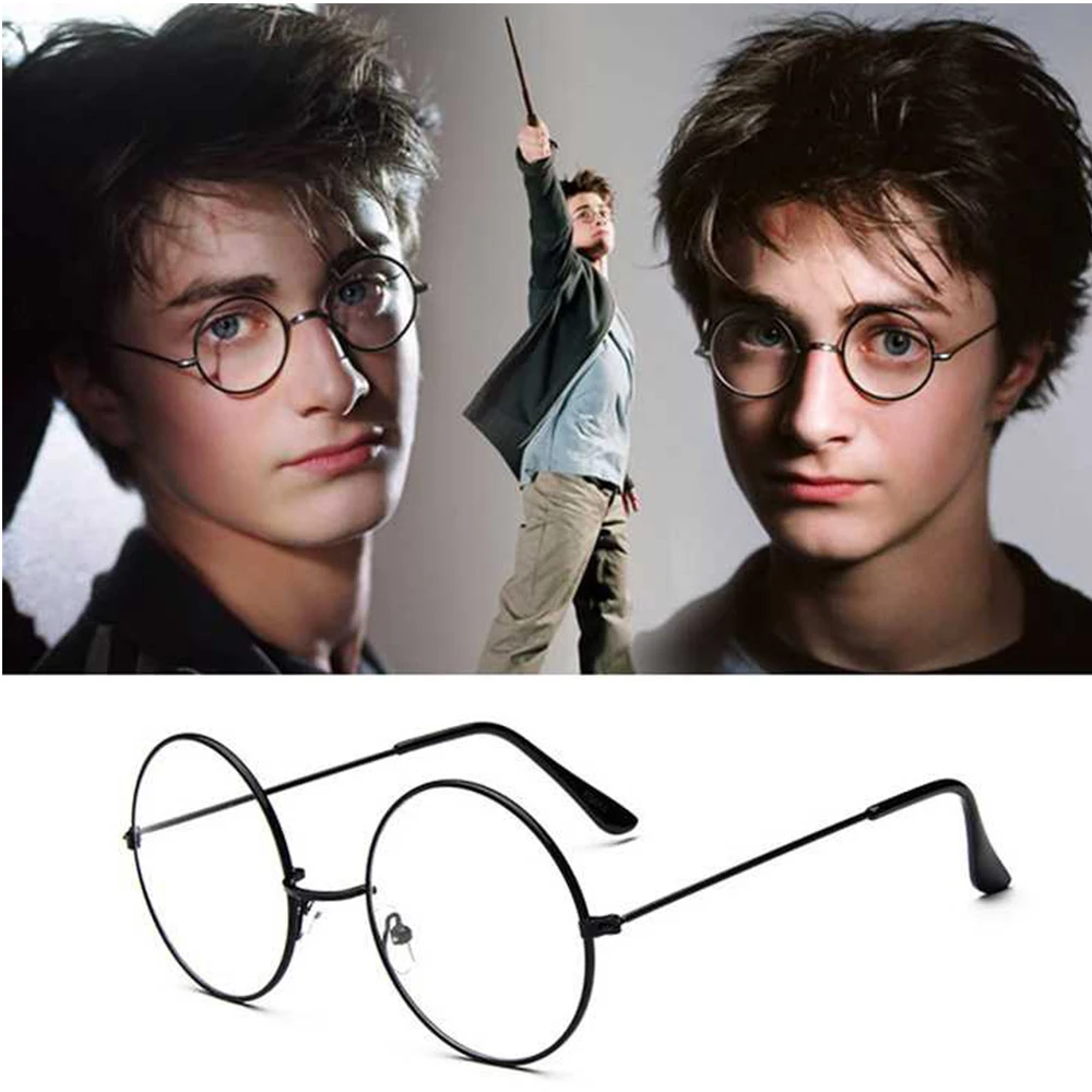 Nonor moda vintage moldura de metal lente clara harry eyewear frame