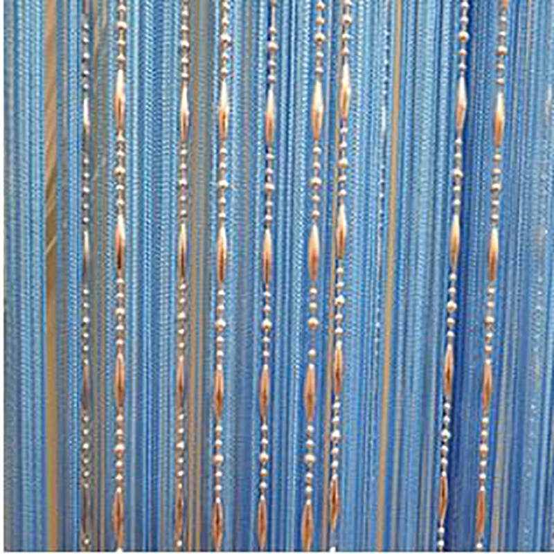 blue stripe curtains