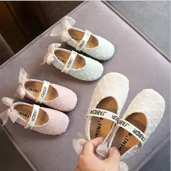 

Pink flat shoes new girls single shoes sweet cute bow crystal shoes casual princess shoes