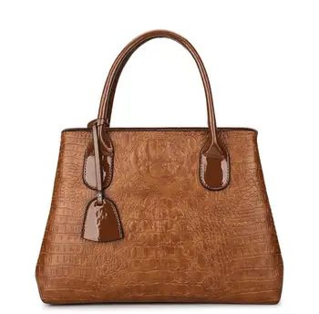 

Fashion Crocodile Pattern Women Handbag Real Leather Ladies Hand Bags Luxury Handbags Women Bags Designer shoulder bag for women