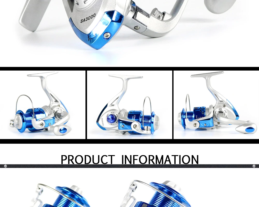 SA1000-7000 серии, рыболовные колеса, Рыболовные Катушки 13+ 6BB 5,5: 1, металлическая рыболовная спиннинговая катушка для ловли рыбы, приманка для морской скалы