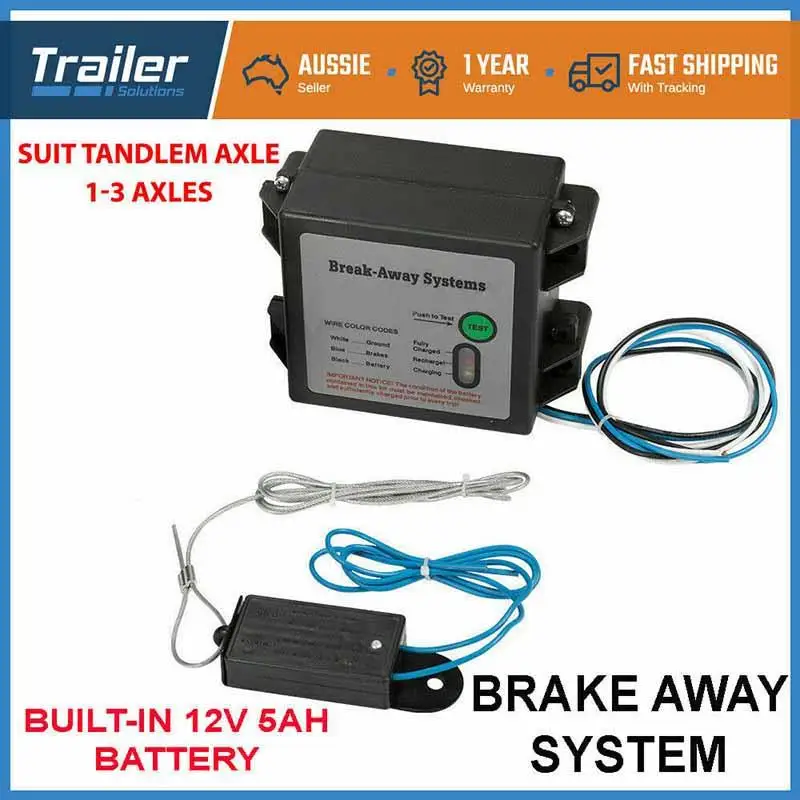 Break Away System LED Battery Meter For Trailer Caravan Towing Electric Breakaway Switch With Security Assurance | Автомобили и