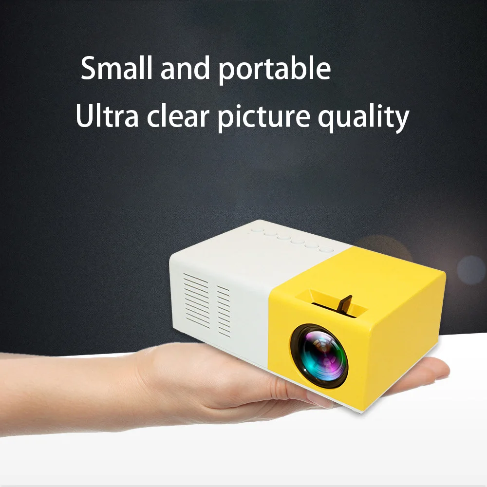 1080P HD проектор J9 мини-проектор ультра Проекторы светодиодный мини-проектор Поддержка сотового телефона Мультимедиа домашний кинотеатр