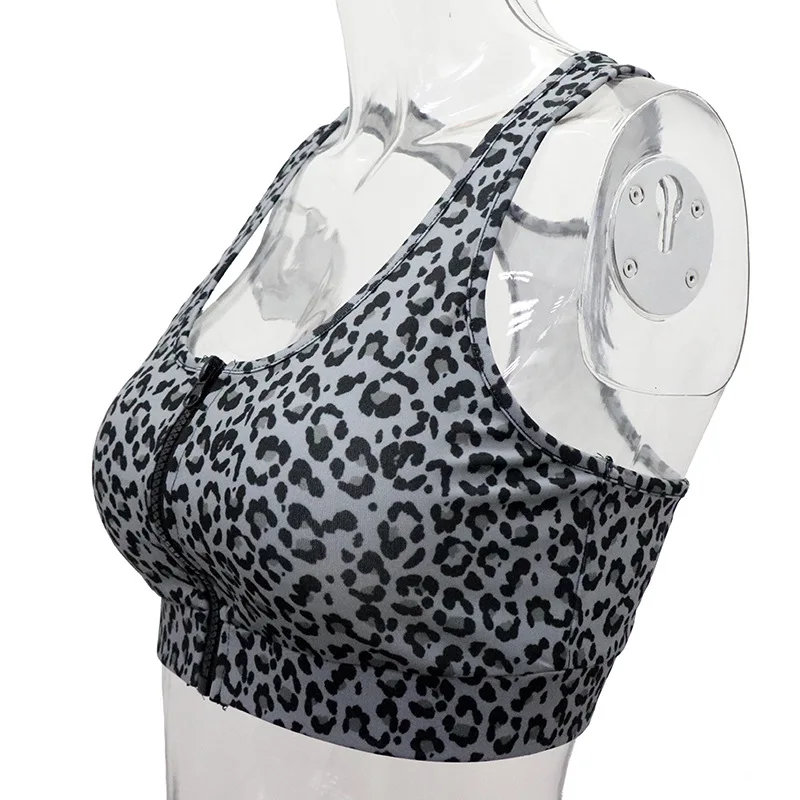 black bra Комплект для йоги с леопардовым принтом, новые леггинсы для занятий йогой, облегающие штаны для занятий йогой, Женский костюм на молнии, бюстгальтеры, леггинсы, штаны, спортивный костюм - Цвет: black bra