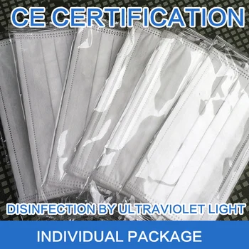 

Disposable three-layer respirator dustproof breathable with fusible spray cloth mouth and nose cover
