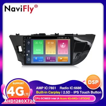 

NaviFly Android 10.0 Car Multimedia Video PlayerNavigation GPS for Toyota Corolla 2012-16 E170 E180 HD1080P DSP Carplay 2.5D