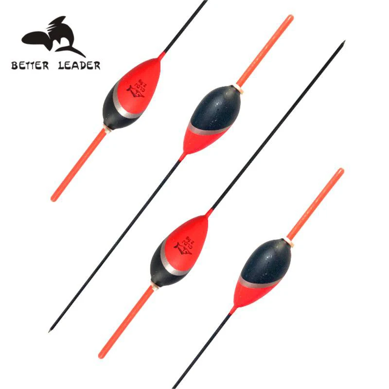 10pcs Floating Fishing Bobbers Set - Long Tail Waggler Floats For Lake