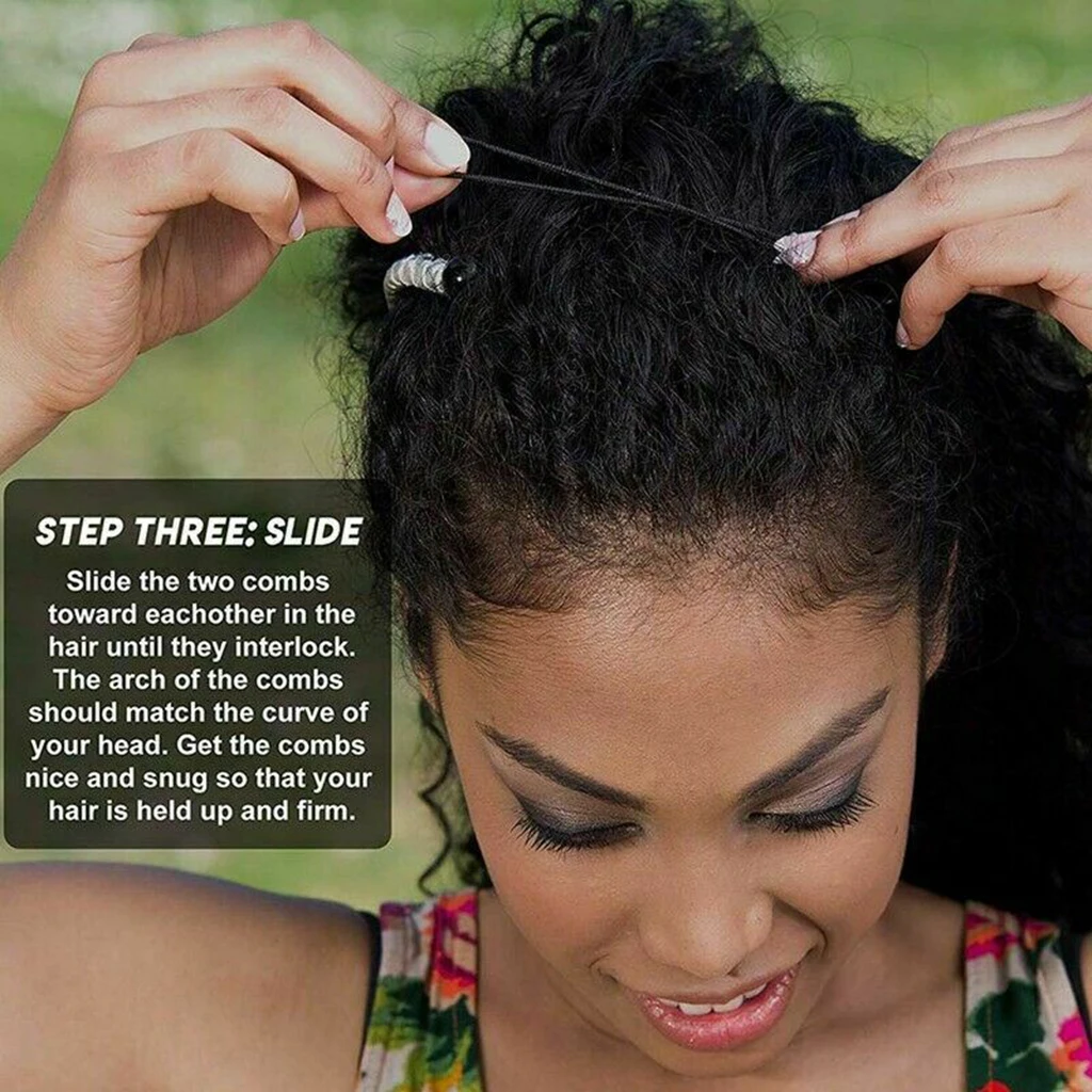  double combs banana hair clip Convient Womans 20 Tooth Banana Clip Vintage Hair for Thick Stretch Hair Style Tool