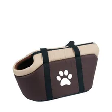 Переноска для домашних собак, сумки для маленьких собак с принтом лапы, сумка для путешествий, сумка для щенков, удобная сумка на одно плечо