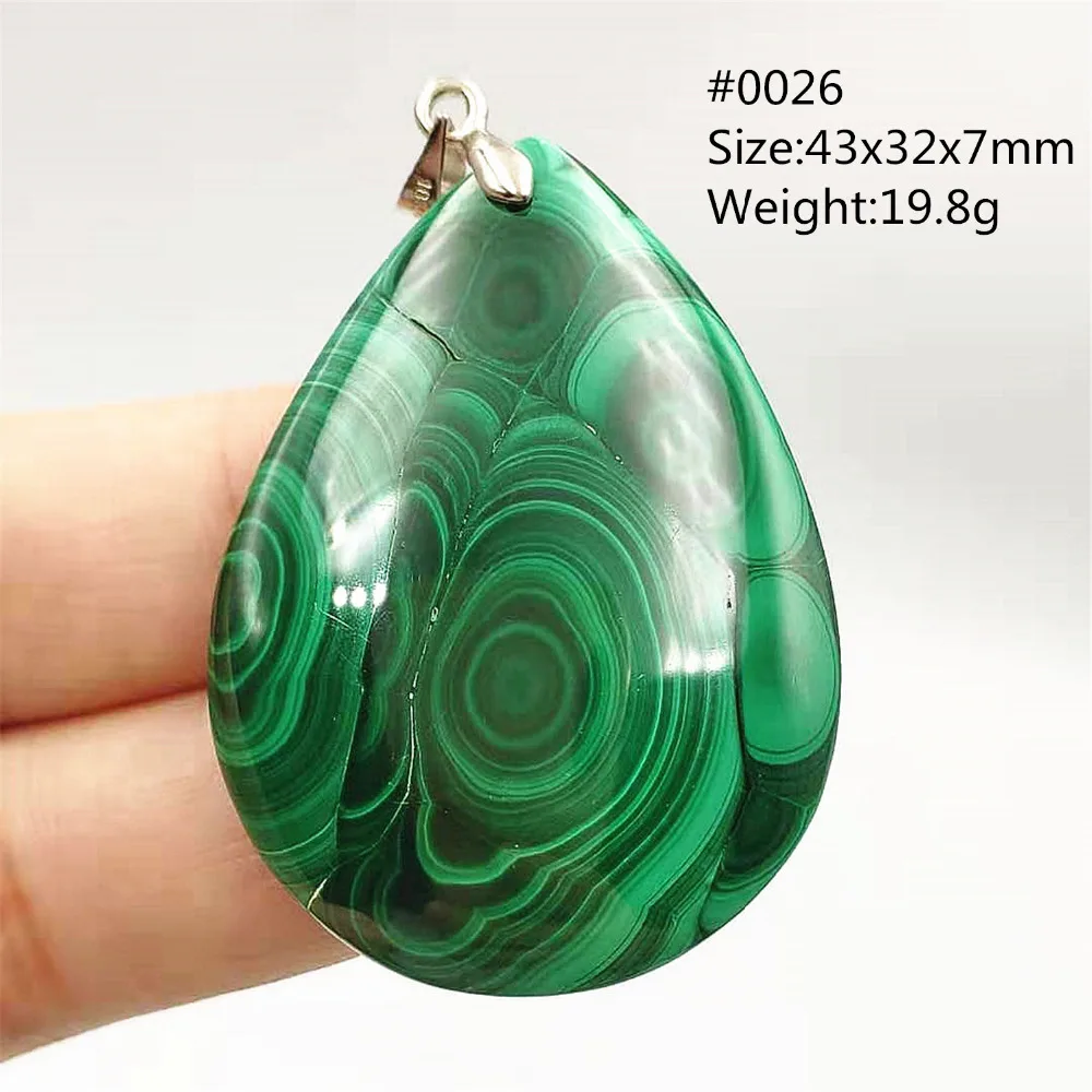 Natural Green Malachite Chrysocolla Pendant Necklace For Women Men Malachite Fashion Gemstone Jewelry AAAAAA pendant necklace