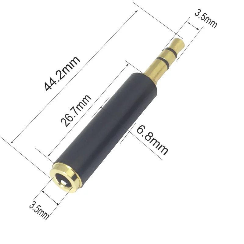 10 шт./лот 3,5 мм адаптер «Папа-мама» Позолоченные переменного тока 3-полюсный 3,5 мм штекер для 3,5 мм 4 Pin Женский Джек аудио разъем адаптера конвертер