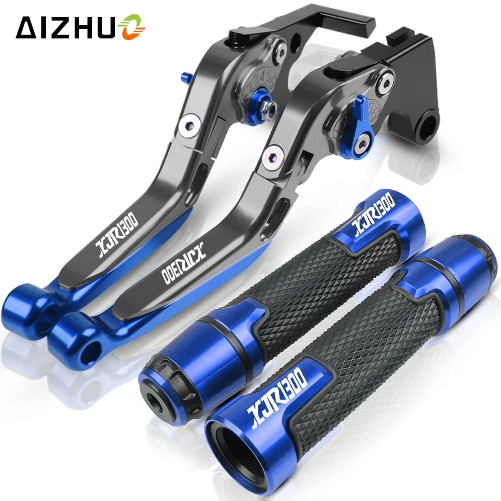 blue3 Для YAMAHA XJR 1300 XJR1300 1995-2003 1996 1997 1998 1999 2000 мотоциклетные регулируемые складные тормозные рычаги сцепления рукоятки конец - Цвет: blue3
