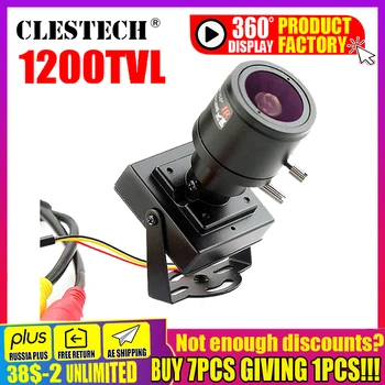 미니 수동 초점 조절 렌즈 컬러 비디오 HD CCTV 보안 감시 줌 카메라 금속, 2.8m-12mm, 1200TVL, 신제품