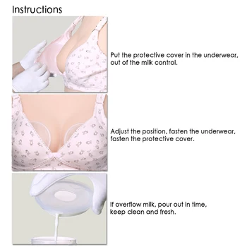 

Silicone Collection Cover Baby Feeding Breast Milk Collector Soft Postpartum Nipple Suction Container Reusable Nursing Pad