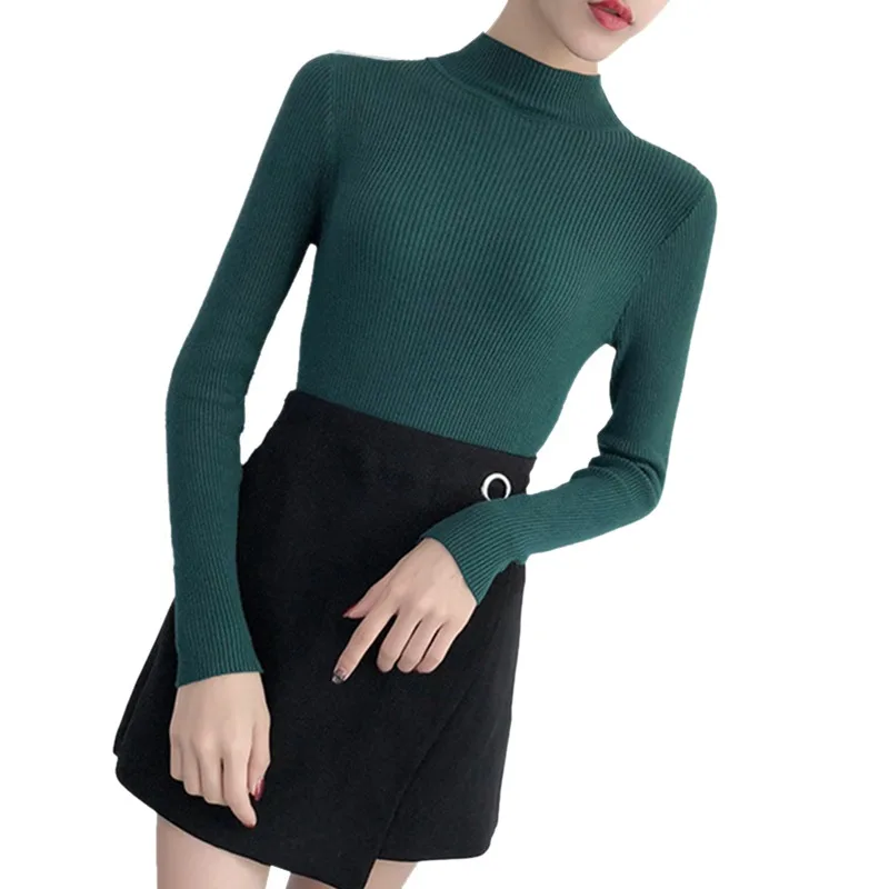 Women\'s Turtleneck Sweater Women Sweaters Fashion Women Winter 2019 Autumn Pullover Women Sweater Jumper Truien Dames